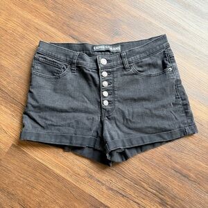 Express Charcoal Denim Shorts